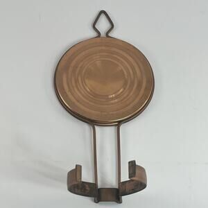 Vintage Copper Wall Mount Candle Holder / Sconce – Mid-Century Metal Decor